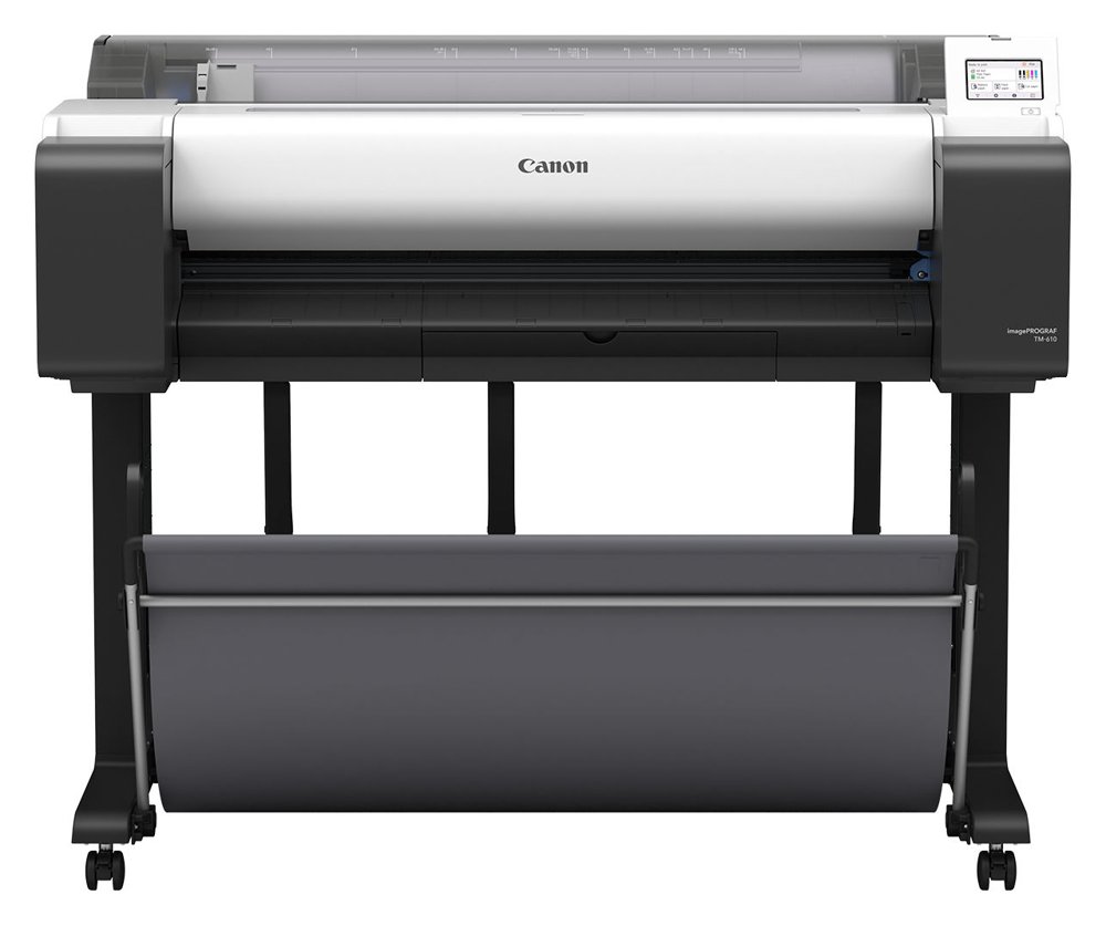 Canon imagePROGRAF TM-610 36-inch large-format plotter on stand