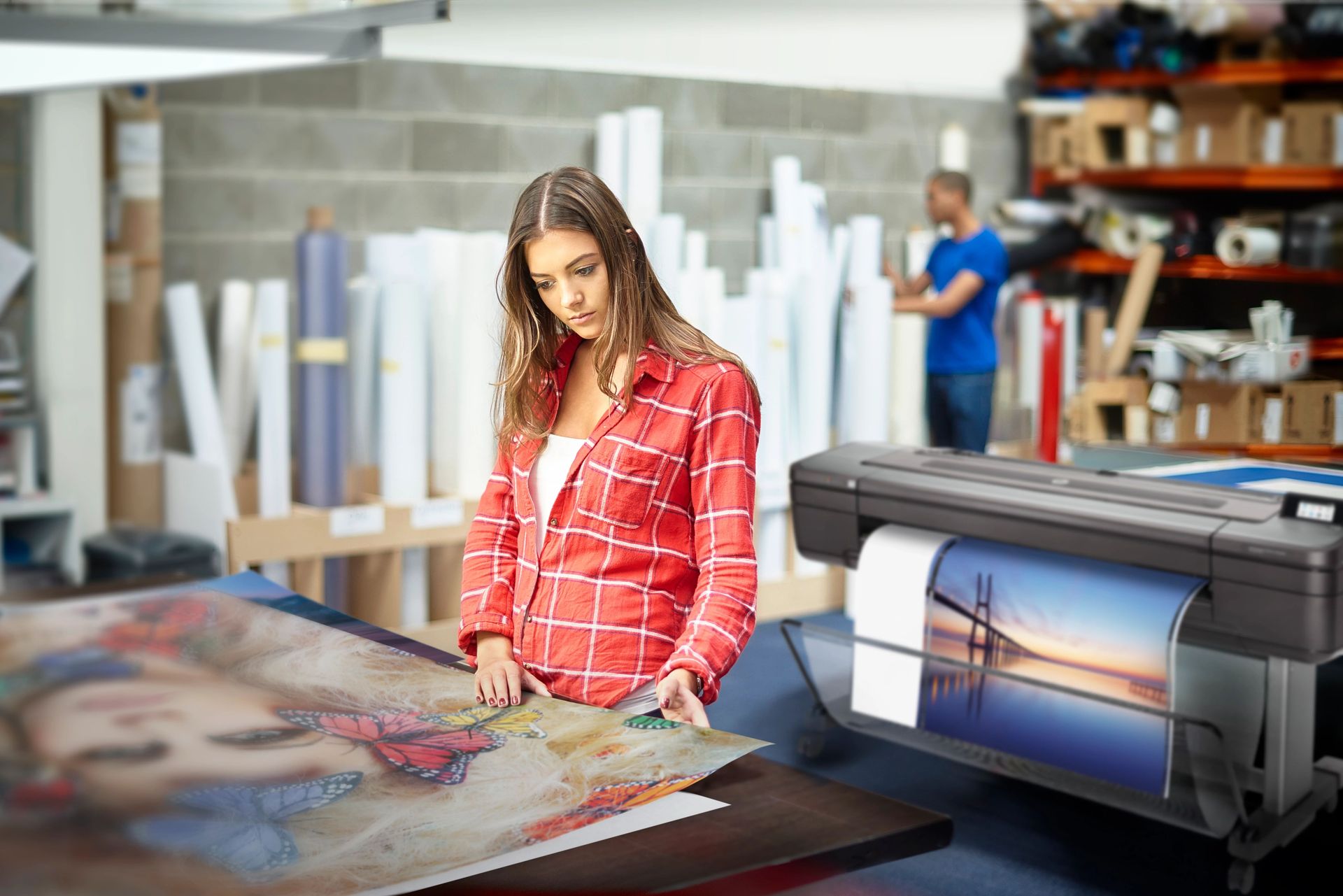 HP DesignJet large-format printer